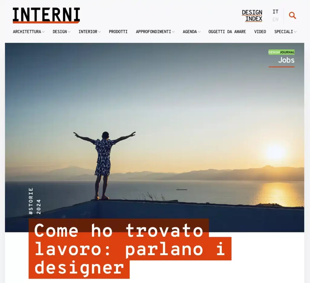 Antonio Aricò su Interni Magazine